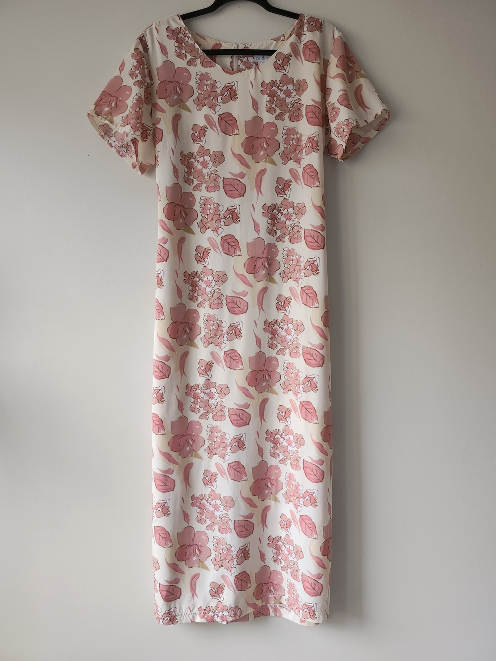Floral Pink & Yellow Short-Sleeve Maxi Dress - Picture 2 of 10